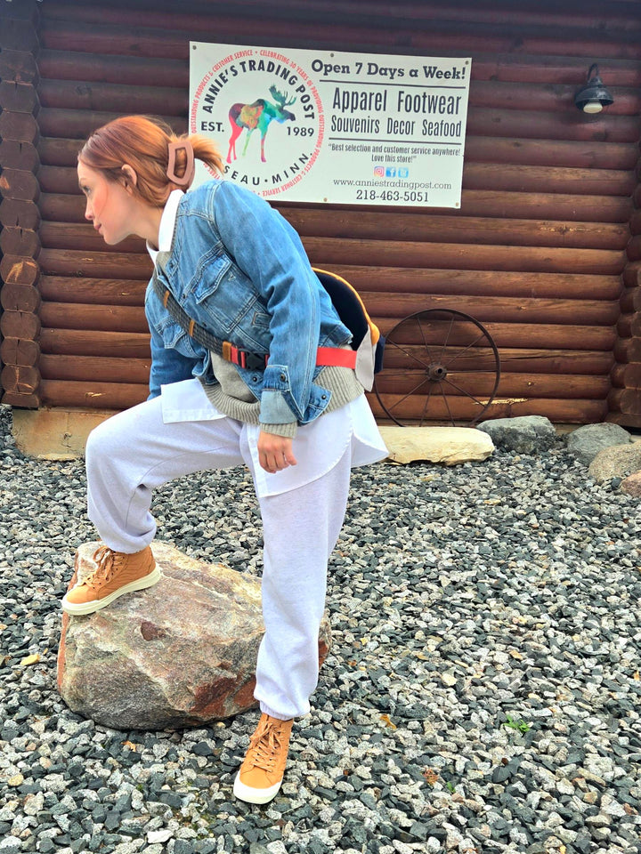 Collarless Trucker Jacket