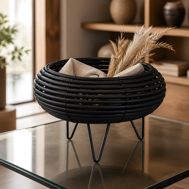 Plastic Planter + Metal Feet