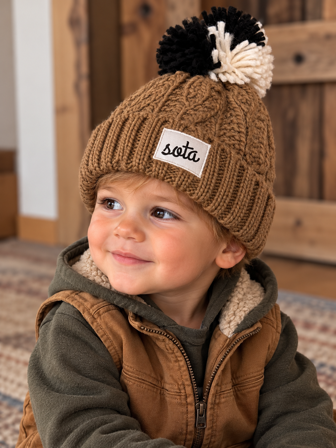 Cat Track Toddler Beanie
