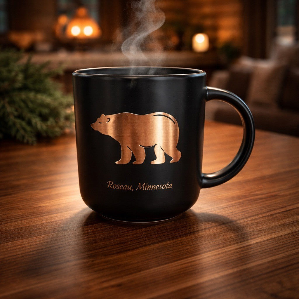 Copper Emblem On Mug