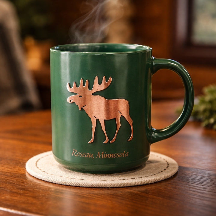 Copper Emblem On Mug