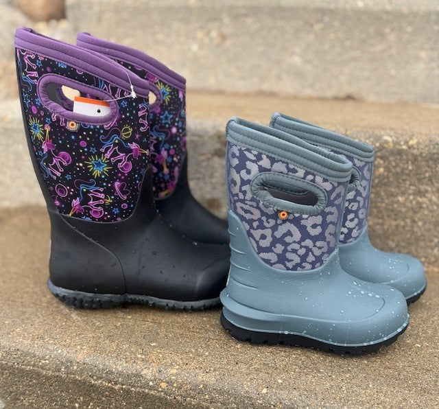 Kids' York Neon Unicorn Rainboots