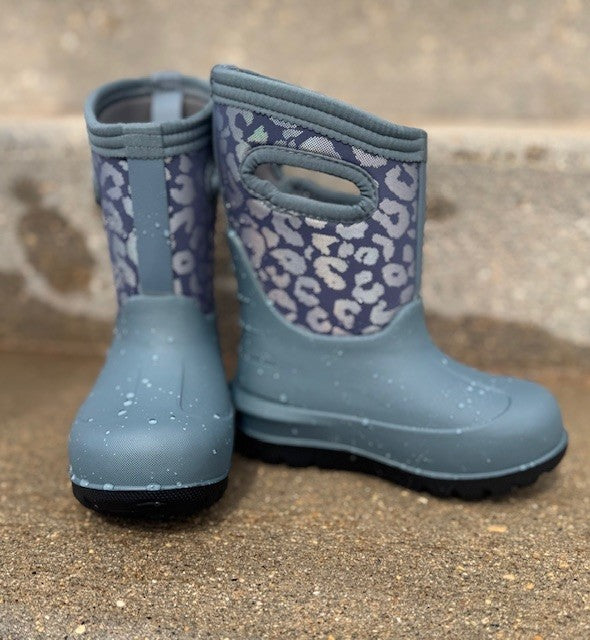 Kids' Neo-Classic Metallic Leopard Boot