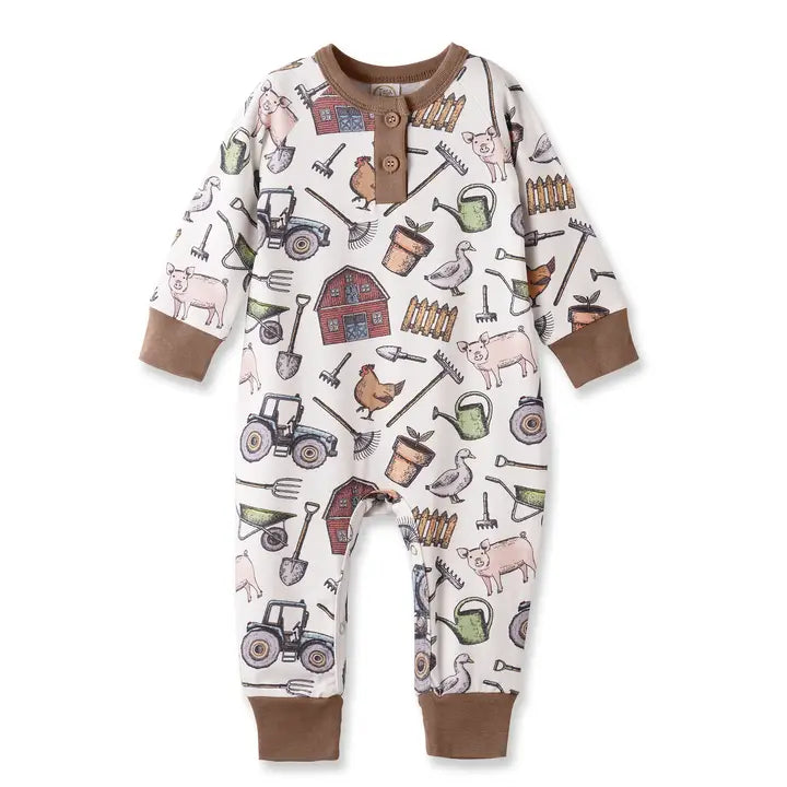Farmer's Market Henley Romper