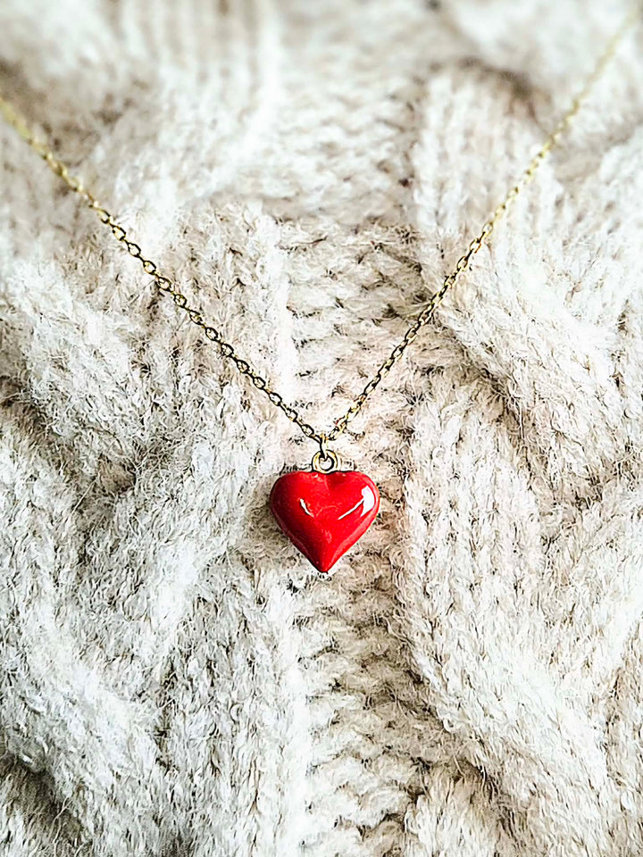Remi Red Heart Necklace