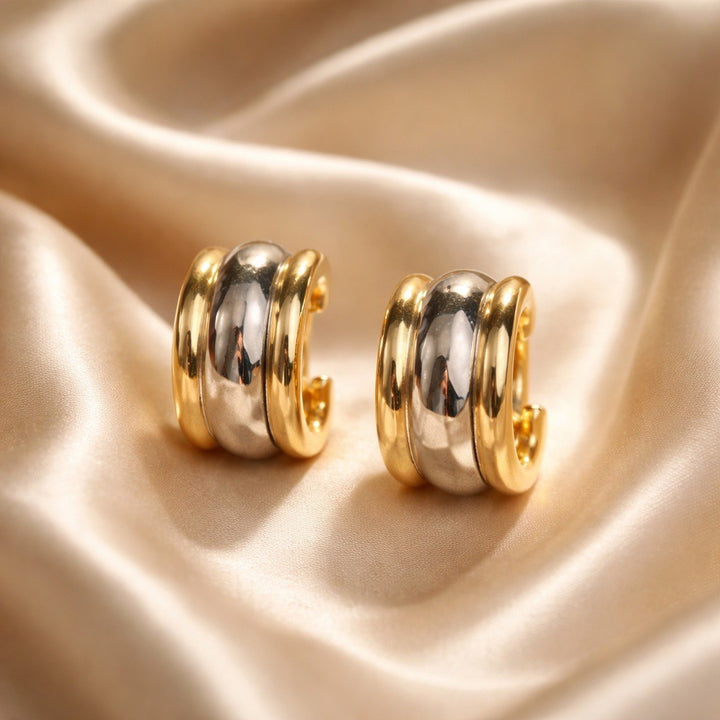 Fiona Earrings | Gold & Silver