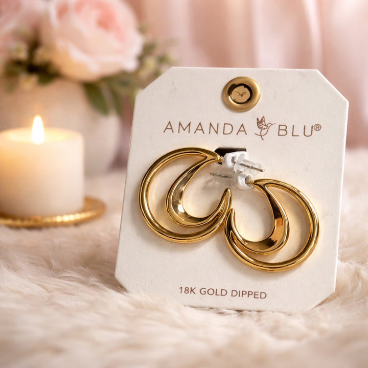 Double Hoop | Polished Summer Gold