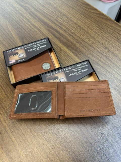Bison Bifold Wallet + Nickel