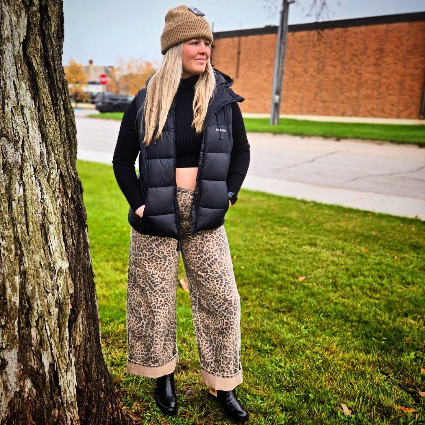 Marli Denim Leopard Pant