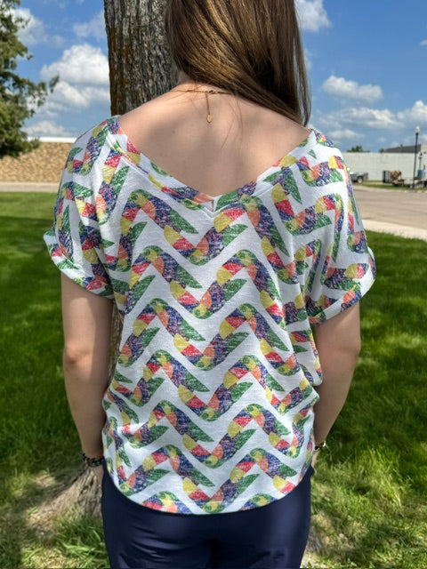 Tribal Mosaic Placement Print Top