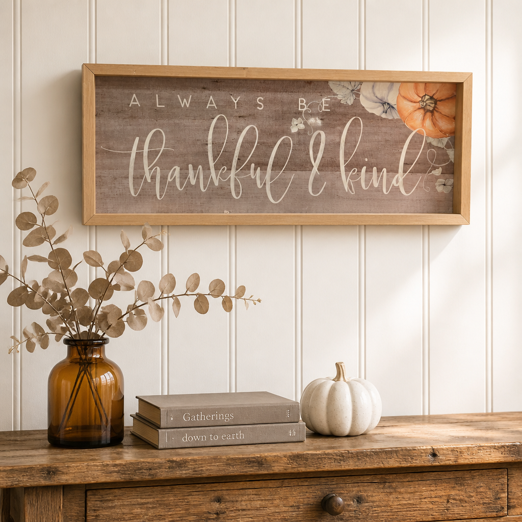 Thankful and Kind Sign
