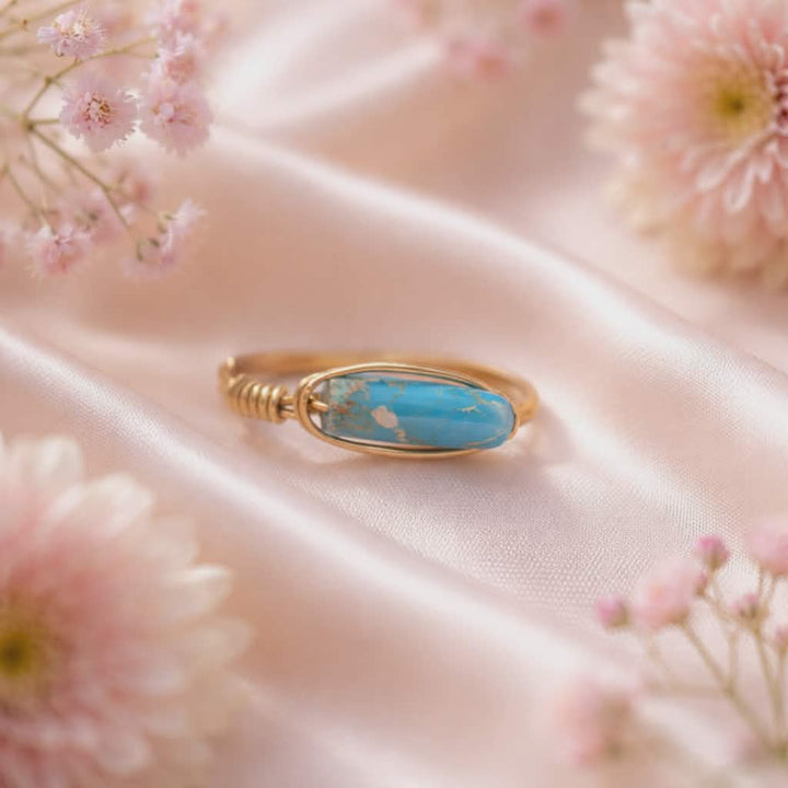 Turq Tube | 12K Gold Filled Wrapped Ring