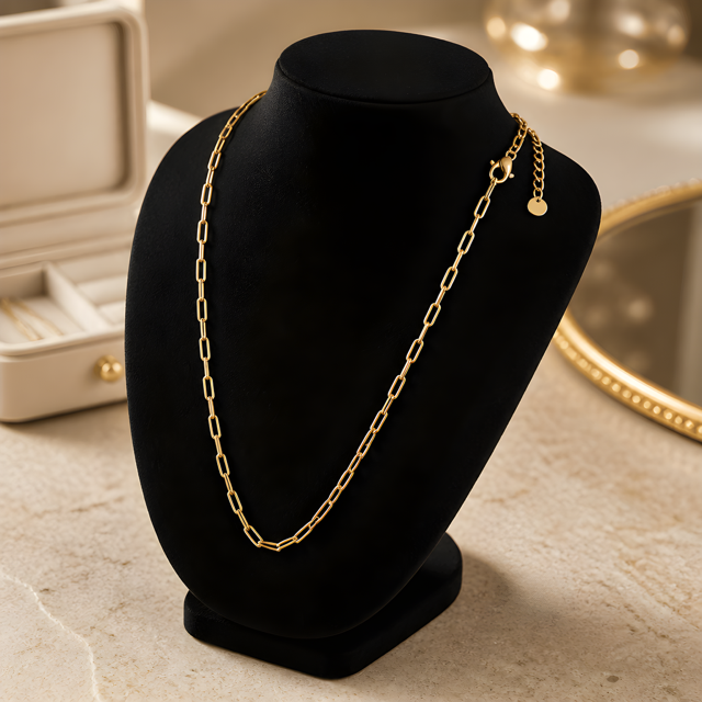 Paige Paperclip Necklace