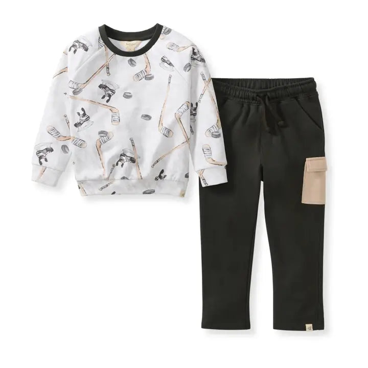Hockey Season Sweatshirt & Pants Set