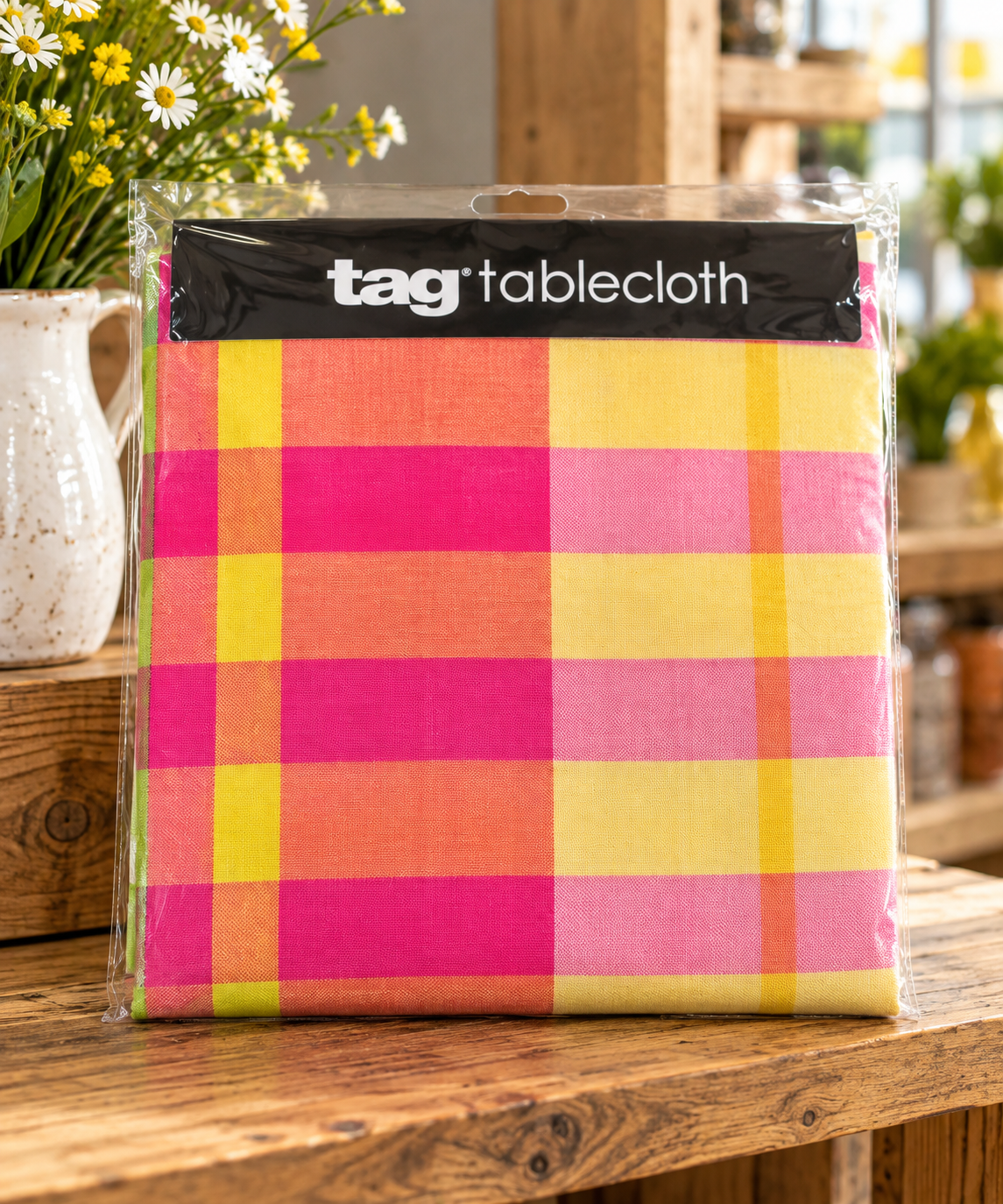 LemonCello Plaid Tablecloth