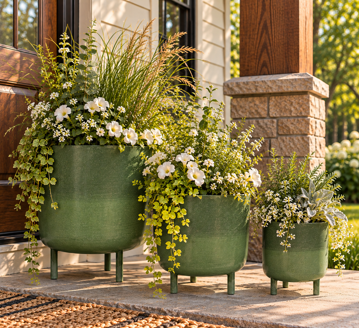 Metal Planter with Legs