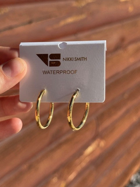 Tessa Medium Hoops | Gold