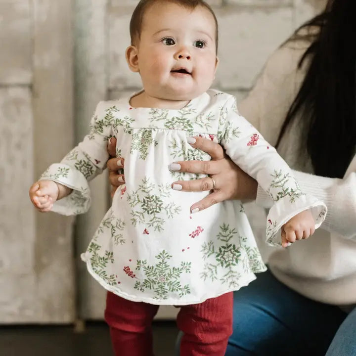 Holiday Snowflakes Organic Tunic & Pants