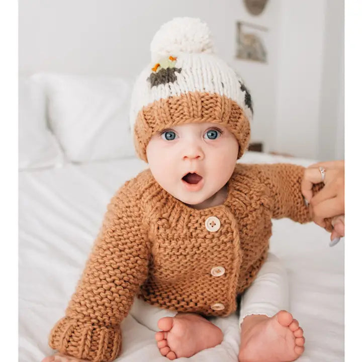 Garter Stich Cardigan Sweater