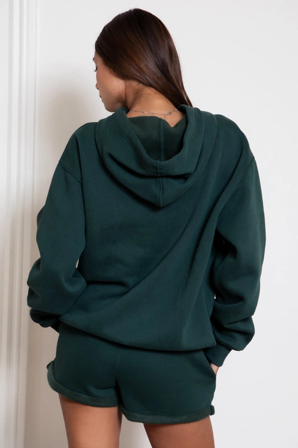 Dami Cloud Fleece Oversized Hoodie - Forest