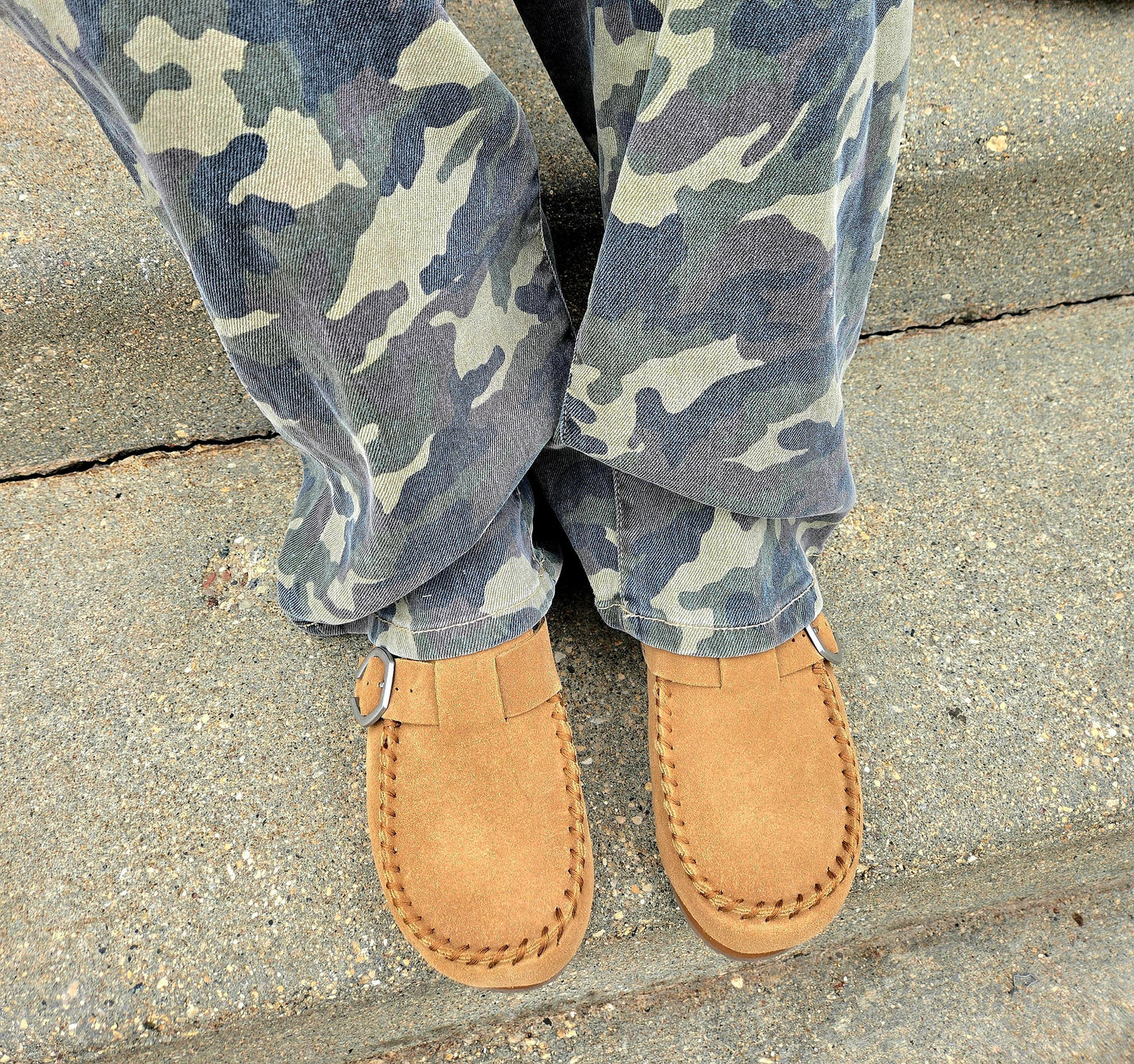Low Slung Baggy Camo Jeans