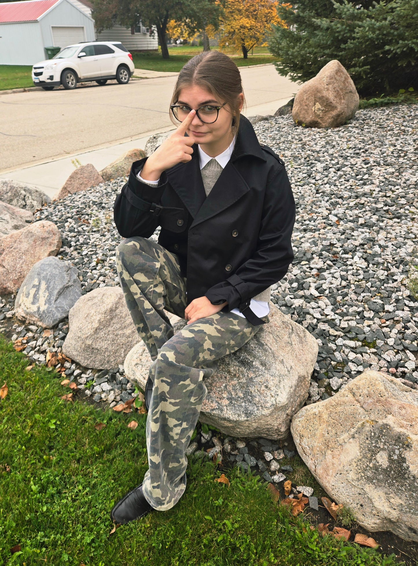 Cropped Trench Coat Jacket