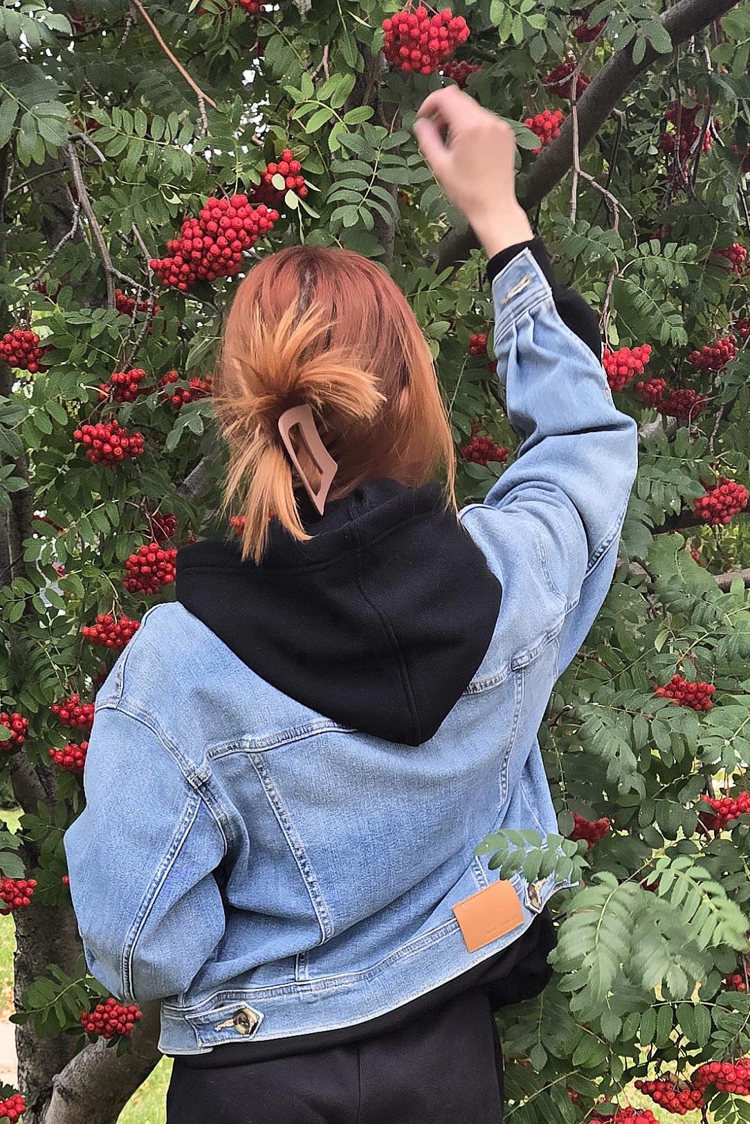 Crop Denim Jacket W/ Oversize Pockets