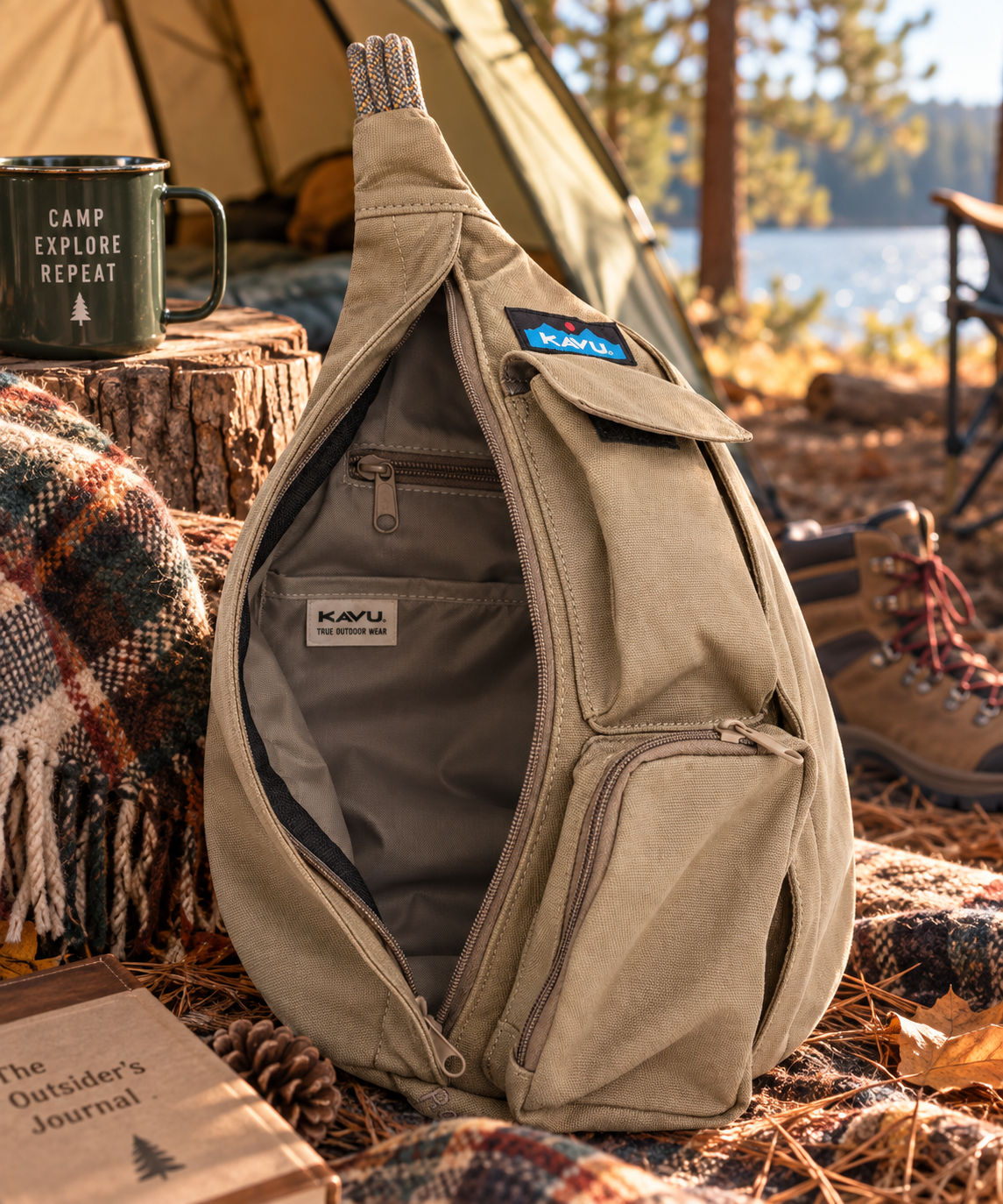KAVU Mini Rope Bag | Crossbody Shoulder Bag