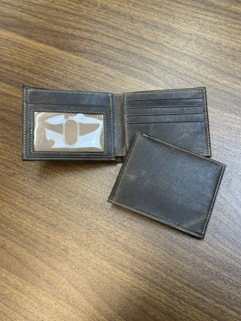 Buffalo Leather Bifold + Chip Reading Protection