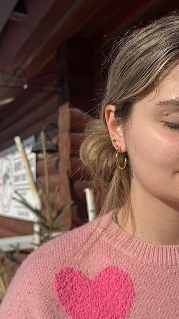 Tessa Medium Hoops | Gold