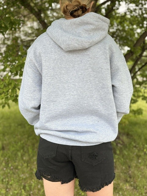 Double Hockey Sticks Unisex Hoodie - Heather Grey