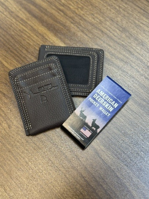 American Deerskin Front Pocket Wallet + Chip Reader Protection
