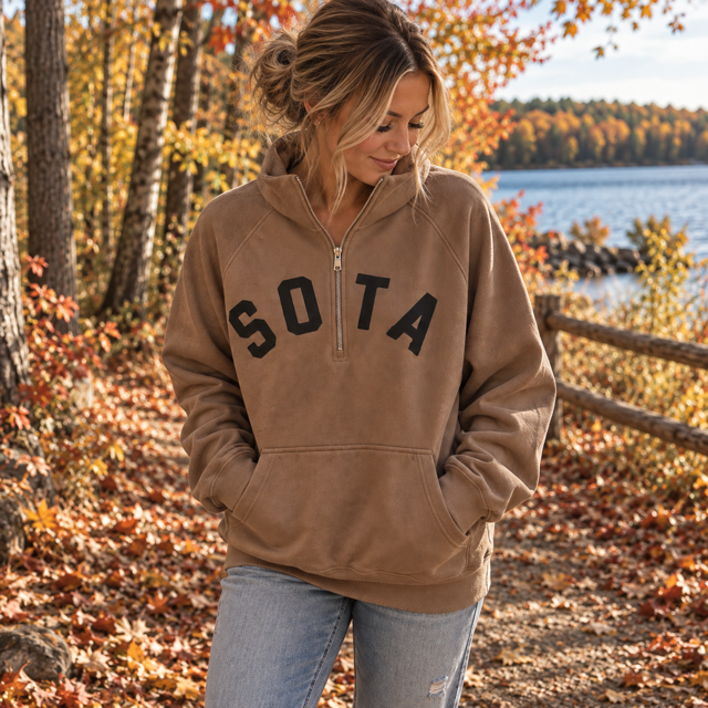 Lila 1/2 Zip Sweathirt