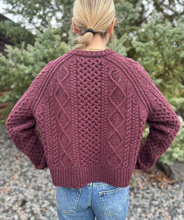 Cropped Fisherman Sweater