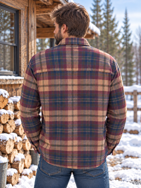 Men's Patterned Flannel Classic Fit | 9oz