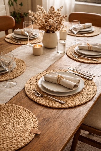 Hemp Braided Round Placemat