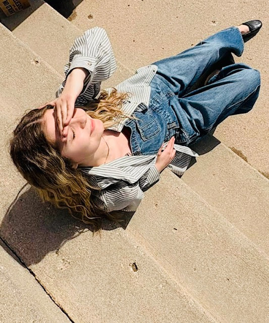 Mid-Waisted Barrel Overall Jeans