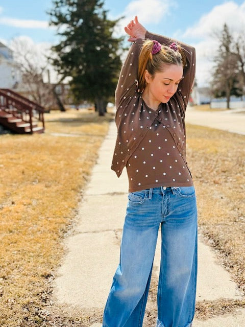 Polka Dot Sweater Tank
