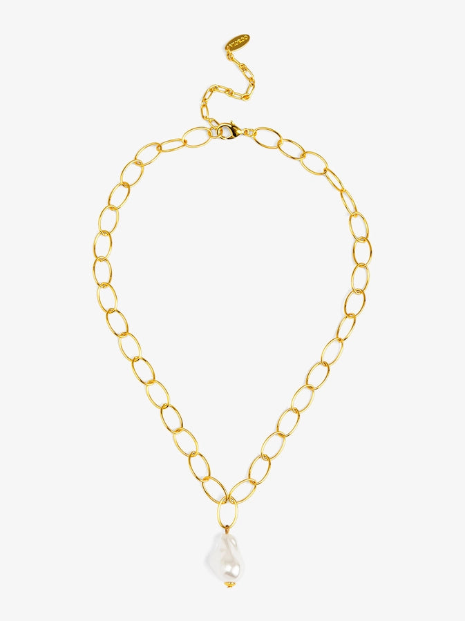 Baroque Drop Pendent Necklace