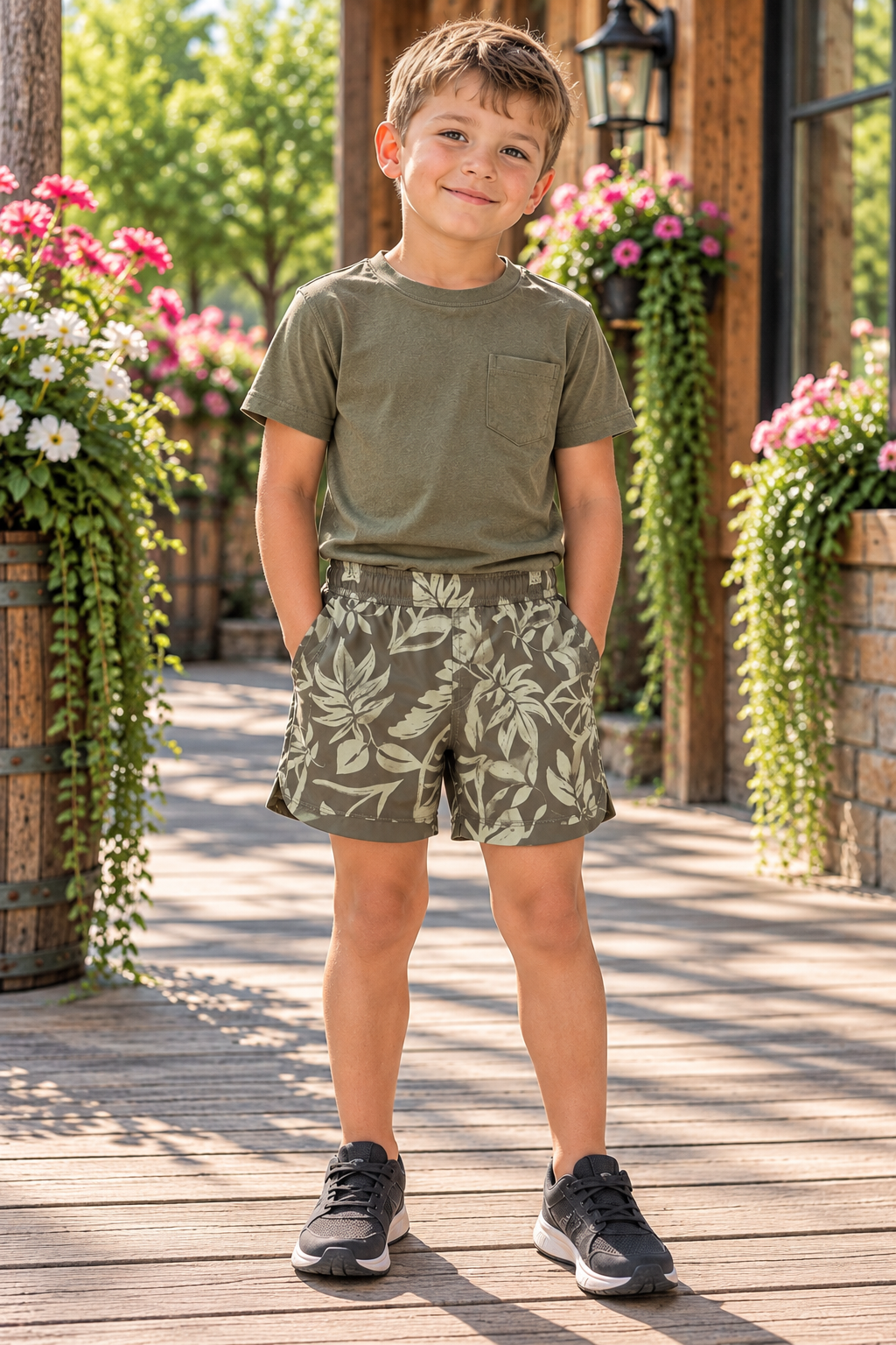 Toddler Sandy Shores Printed Boardshort