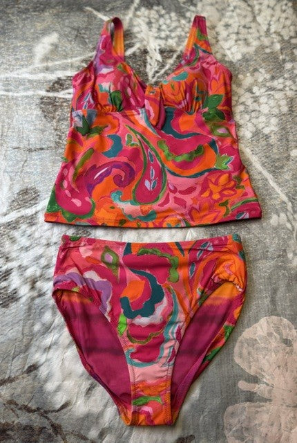 Reversible High Waisted Swim Bottom