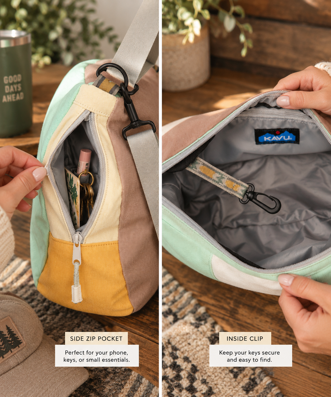 KAVU High Noon Napsack | Lightweight Drawstring Backpack