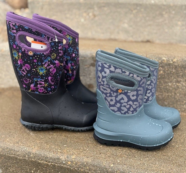 Kids' York Neon Unicorn Rainboots