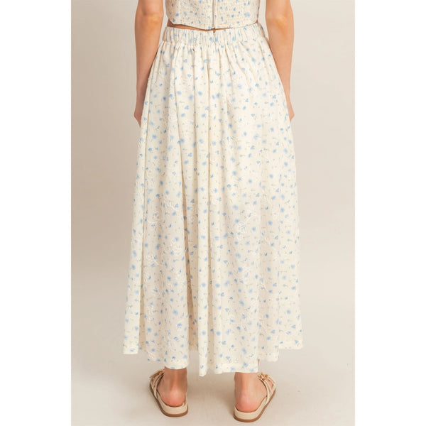 Floral Embroidered Maxi Skirt