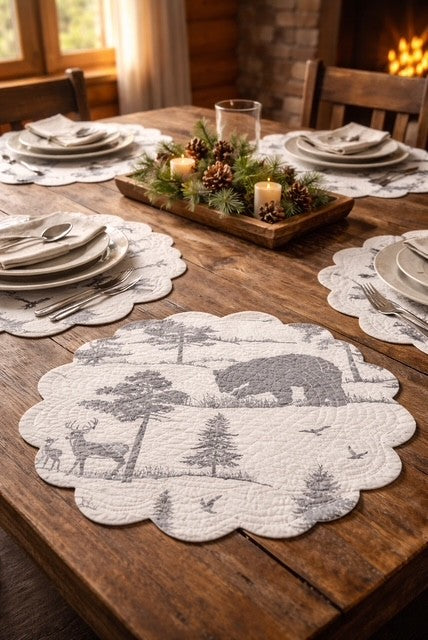 Round Quilted Placemat
