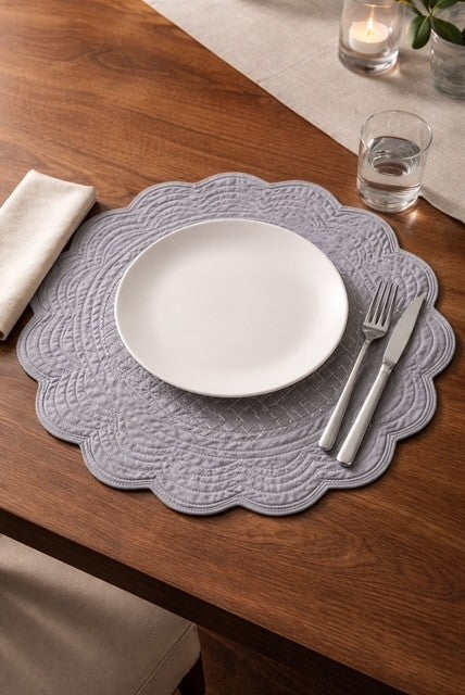 Round Quilted Placemat