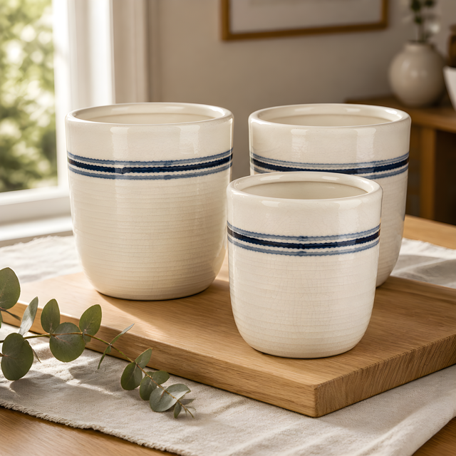 Edaline Crackle Planter