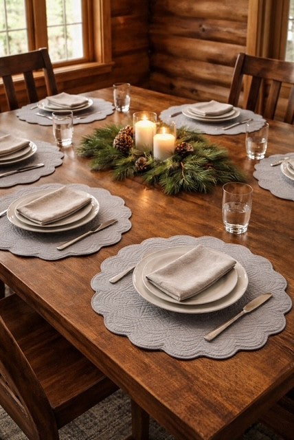 Round Quilted Placemat