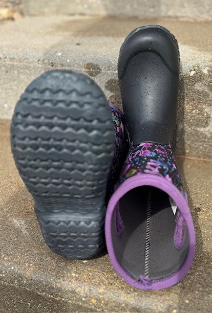 Kids' York Neon Unicorn Rainboots