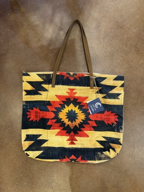 Cotton & Leather Tote